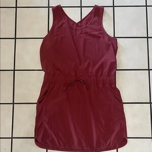 Burgundy Sleeveless Dress